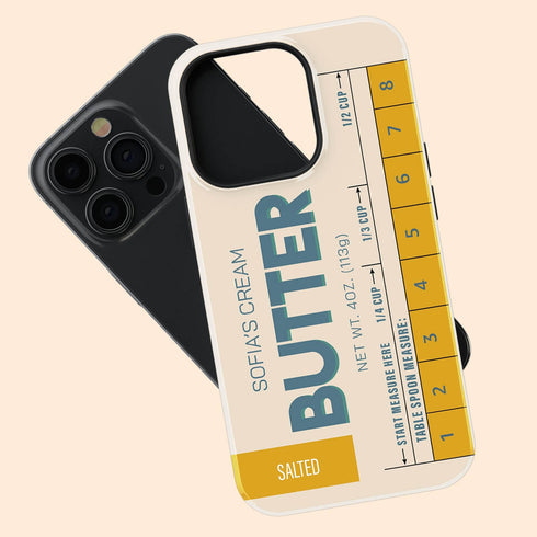 Custom Name Butter Cream iPhone Case